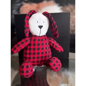 Marmalade Bunny Rabbit Plush Bed Bath Beyond Buffalo Check Stuffed Animal 14"